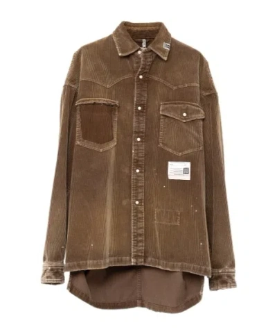 Miharayasuhiro Vintage Corduroy Shirt In Green