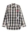 Miharayasuhiro Maison Mihara Yasuhiro Grey Checked Shirt With Distressed Finish In Gray