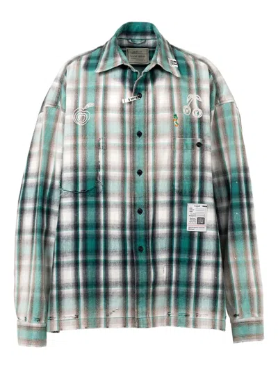 Miharayasuhiro Vintage Like Check Shirt In Green