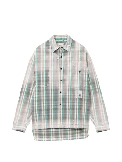 Miharayasuhiro Vintage Like Check Shirt In Green