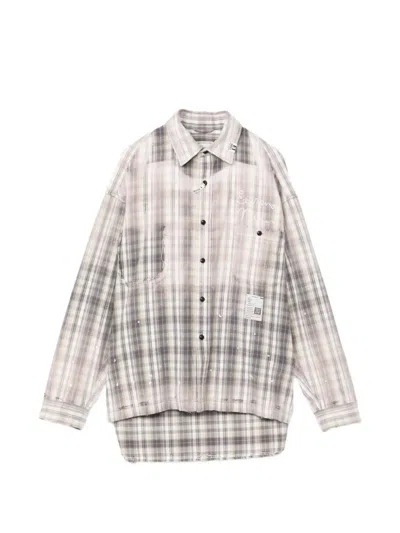 Miharayasuhiro Vintage Like Checked Shirt In Black