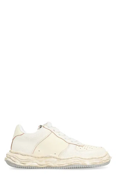 Miharayasuhiro Wayne Leather Low-top Sneakers In Ivory