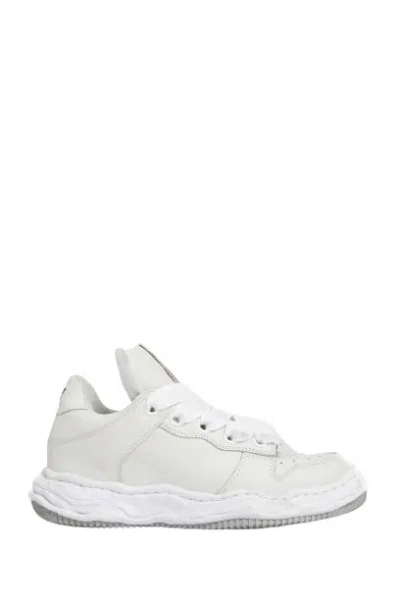 Miharayasuhiro Wayne Puffer Leather Low-top Sneakers In White