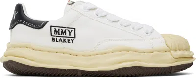 Miharayasuhiro White Blakey Vl Og Sole Canvas Low-top Sneakers