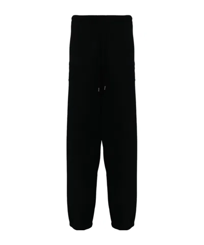 Miharayasuhiro Wide-leg Cotton Trousers In Black