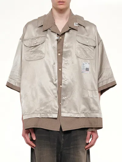 Miharayasuhiro W-layered H/s Shirts In Gold