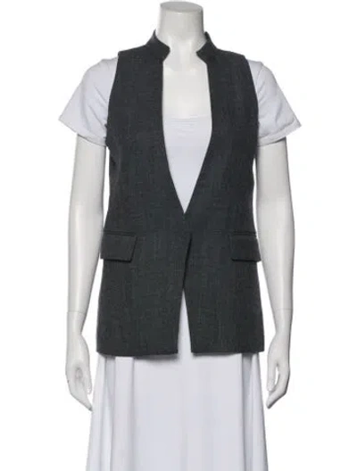 Pre-owned Miharayasuhiro Wool Vest In Gray