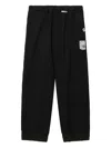Miharayasuhiro Wool Wide-leg Trousers In Black