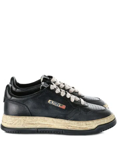 Miharayasuhiro X Autry Leather Sneakers In Black