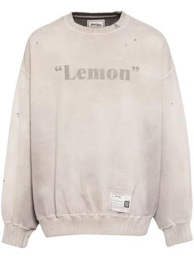 Miharayasuhiro X Peace And After Lemon Sweatshirt In Neutrals