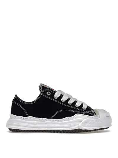 Miharayasuhiro Hank Sole Suede Low Sneaker In Negro