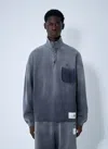 Miharayasuhiro Maison Mihara Yasuhiro Men Zip-up Sweateshirt In Gray