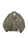 Miharayasuhiro Zip-up Oversized Bomber Jacket In Green