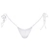 Miharo Women's Calliope Tie String Bikini Bottoms - White In White