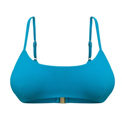 Miharo Women's Gia Crop Bikini Top - Blue