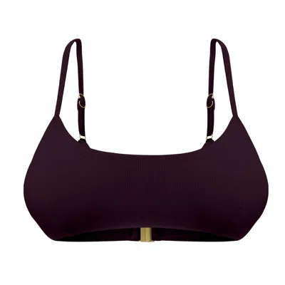 Miharo Women's Gia Crop Bikini Top - Brown