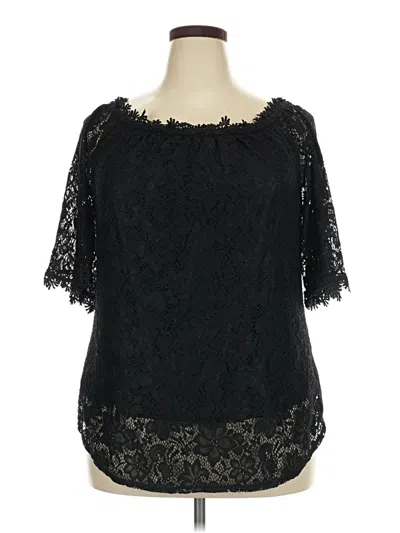 Pre-owned Miholl 3/4 Sleeve Blouse In Black