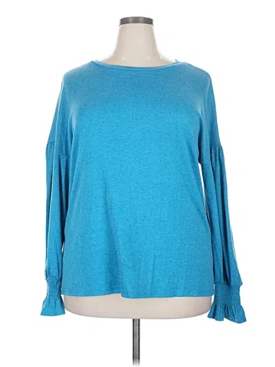 Pre-owned Miholl 3/4 Sleeve T-shirt In Blue