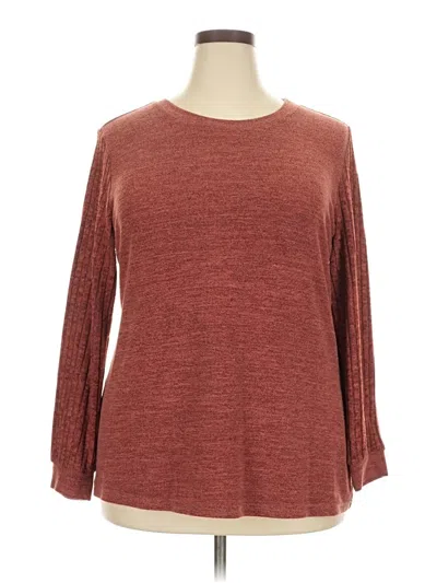 Pre-owned Miholl 3/4 Sleeve T-shirt In Brown