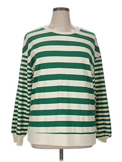 Pre-owned Miholl 3/4 Sleeve T-shirt In Green