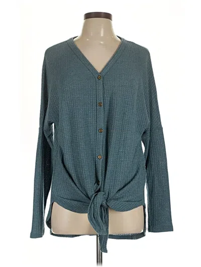 Pre-owned Miholl Cardigan Sweater In Teal