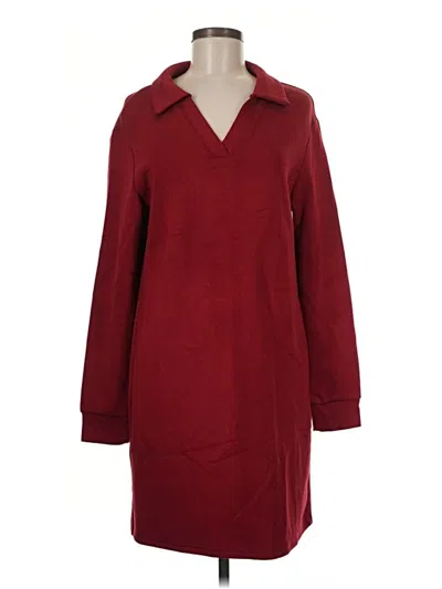Pre-owned Miholl Casual Dress In Burgundy