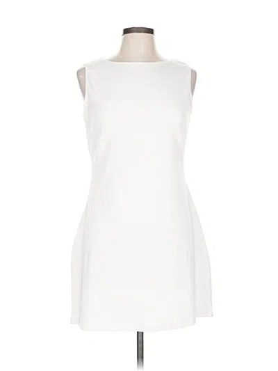 Pre-owned Miholl Cocktail Dress In White