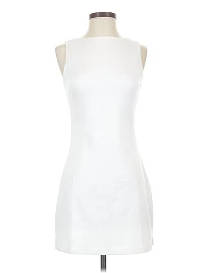 Pre-owned Miholl Cocktail Dress In White