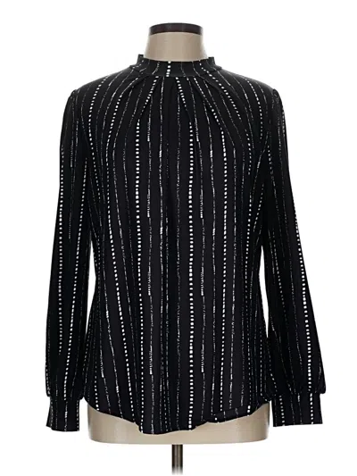 Pre-owned Miholl Long Sleeve Blouse In Black