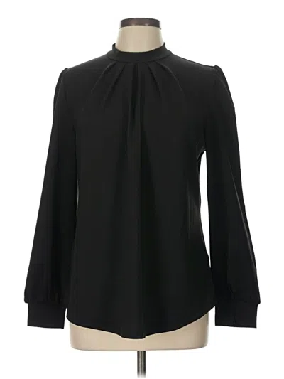 Pre-owned Miholl Long Sleeve Blouse In Black