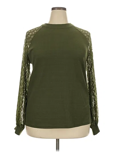 Pre-owned Miholl Long Sleeve Blouse In Green