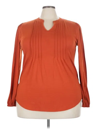 Pre-owned Miholl Long Sleeve Blouse In Orange