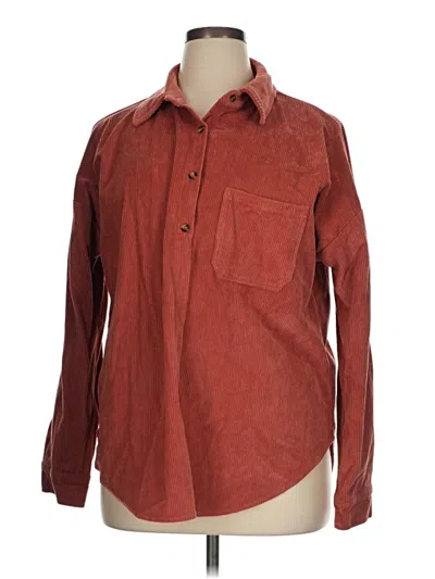 Pre-owned Miholl Long Sleeve Blouse In Red