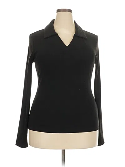 Pre-owned Miholl Long Sleeve Polo Shirt In Black