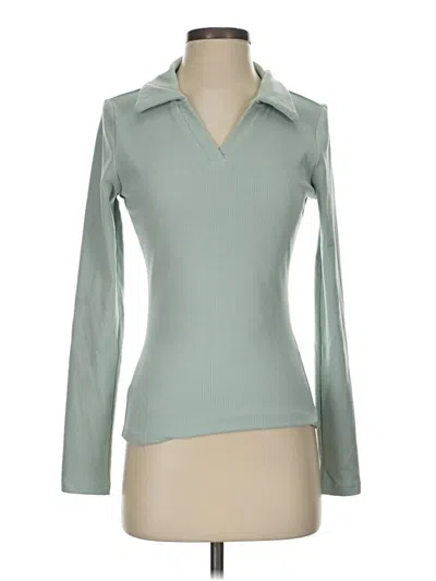 Pre-owned Miholl Long Sleeve Polo Shirt In Green