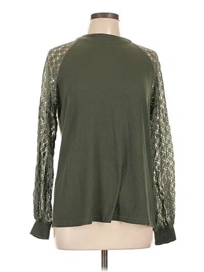 Pre-owned Miholl Long Sleeve T-shirt In Green