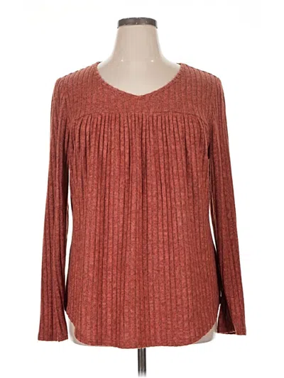 Pre-owned Miholl Long Sleeve T-shirt In Red