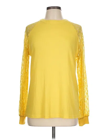 Pre-owned Miholl Long Sleeve T-shirt In Yellow