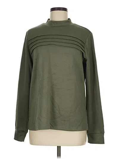 Pre-owned Miholl Long Sleeve Turtleneck In Green