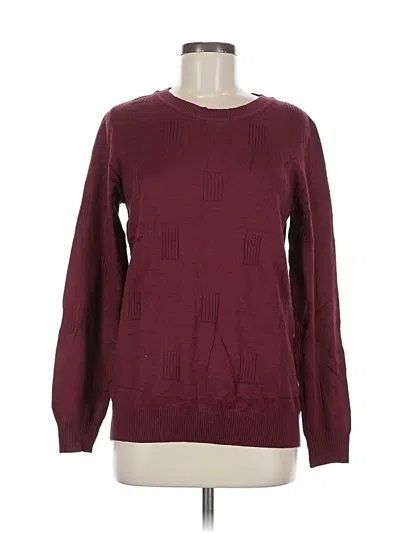Pre-owned Miholl Pullover Sweater In Burgundy