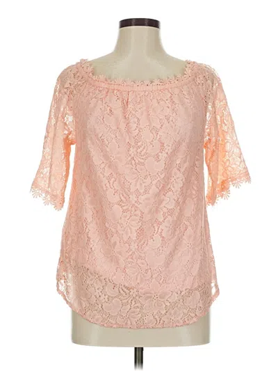 Pre-owned Miholl Short Sleeve Blouse In Pink