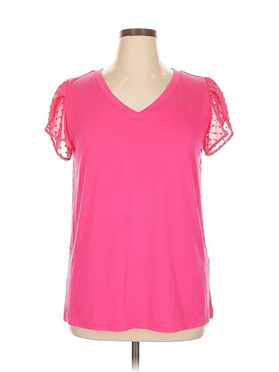Pre-owned Miholl Short Sleeve T-shirt In Pink
