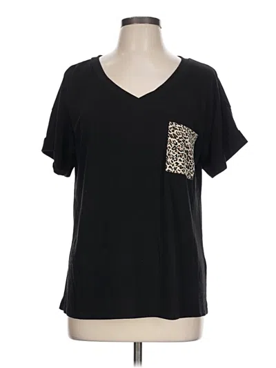 Pre-owned Miholl Short Sleeve T-shirt In Black