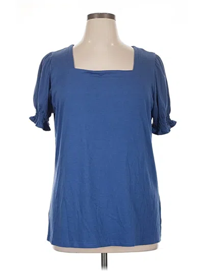 Pre-owned Miholl Short Sleeve T-shirt In Blue