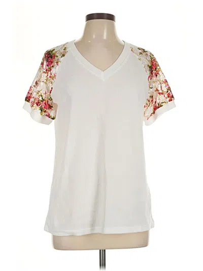 Pre-owned Miholl Short Sleeve T-shirt In Ivory