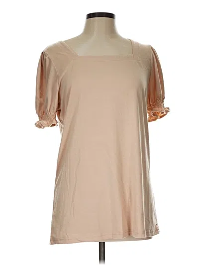 Pre-owned Miholl Short Sleeve T-shirt In Tan