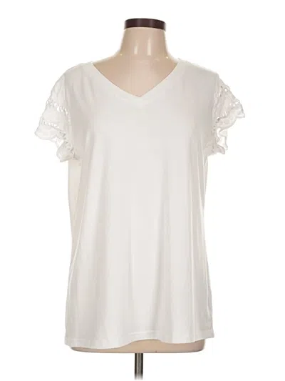 Pre-owned Miholl Short Sleeve T-shirt In White