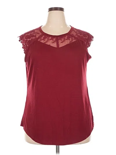 Pre-owned Miholl Sleeveless Blouse In Burgundy