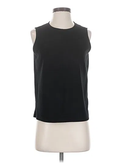 Pre-owned Miholl Sleeveless Top Black Halter Neckline Tops