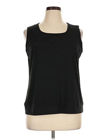 Pre-owned Miholl Sleeveless Top Black Scoop Neck Tops